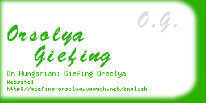 orsolya giefing business card